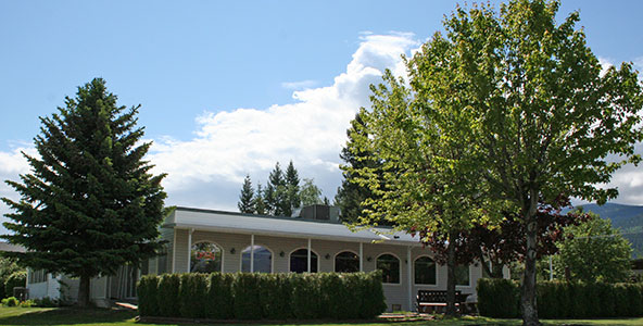 Front entrance of The Old Caboose Restaurant